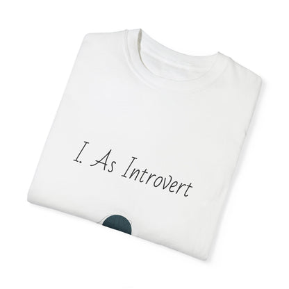 I Am Introvert Unisex Garment-Dyed T-Shirt | Cute Cat Design | Perfect for Introverts